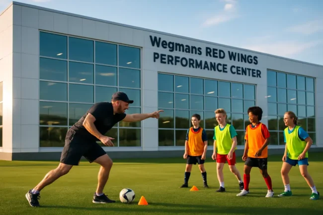 Performance Programming session inside an indoor baseball training facility