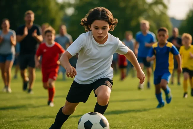 US Club Soccer Events match with youth players competing on a grass field